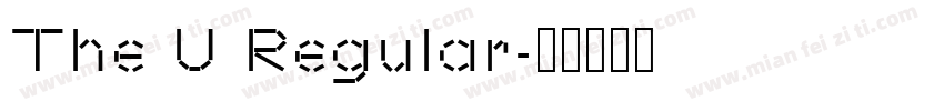 The U Regular字体转换